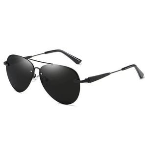 Lunettes de soleil polarisées à monture métallique – Design classique sans monture
