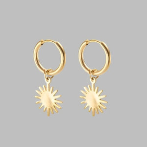 Pendant Hoop Earrings