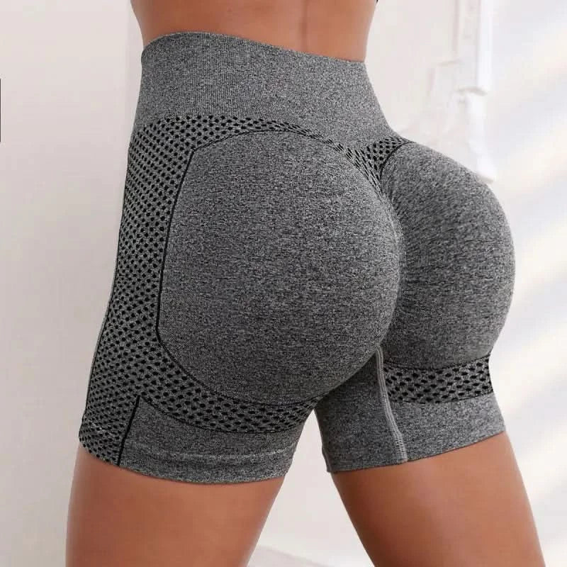 Short de yoga taille haute pour femme – Coupe rehaussante et extensible