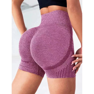 Short de yoga taille haute sans couture