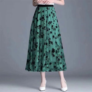 Mesh Floral Skirt for Women – Elegant, Lightweight, Versatile Summer Skirt