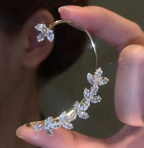Boucles d'oreilles en zircon pour femme, sans boucles d'oreilles percées
