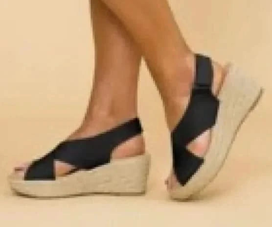 Sandales croisées à bande magique pour orteils
